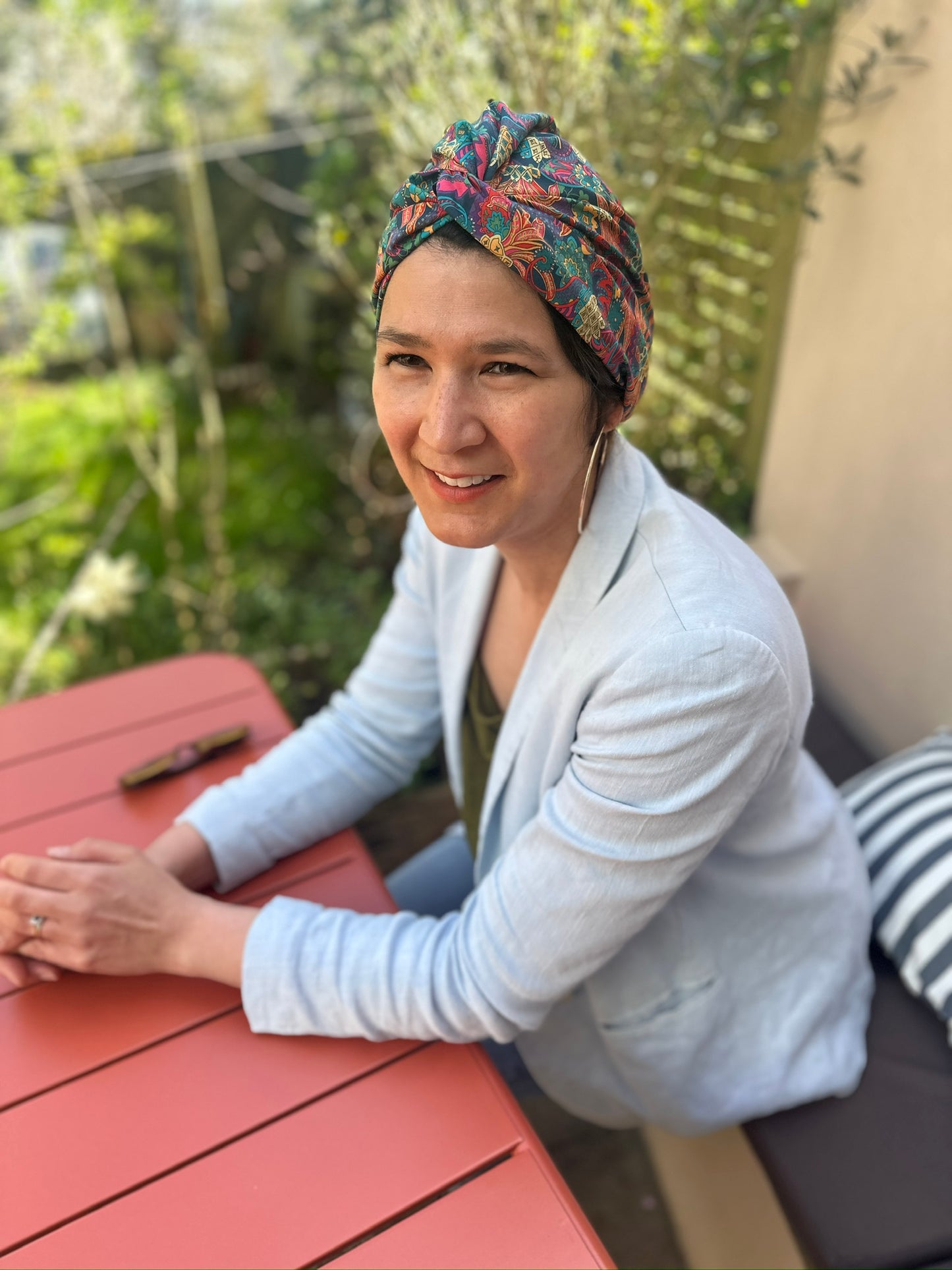 Little Susan Turban Hat - Pineapple Paisley Liberty of London