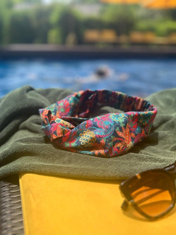 Twisted Turban Headband - Liberty of London Pineapple Paisley