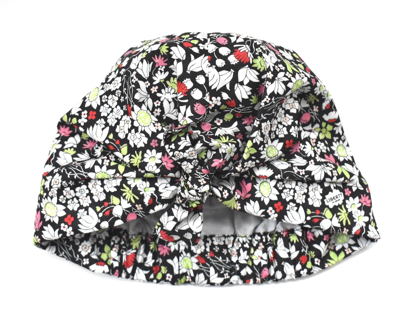 Ladies Turban Hat - Liberty of London Red & Black Floral