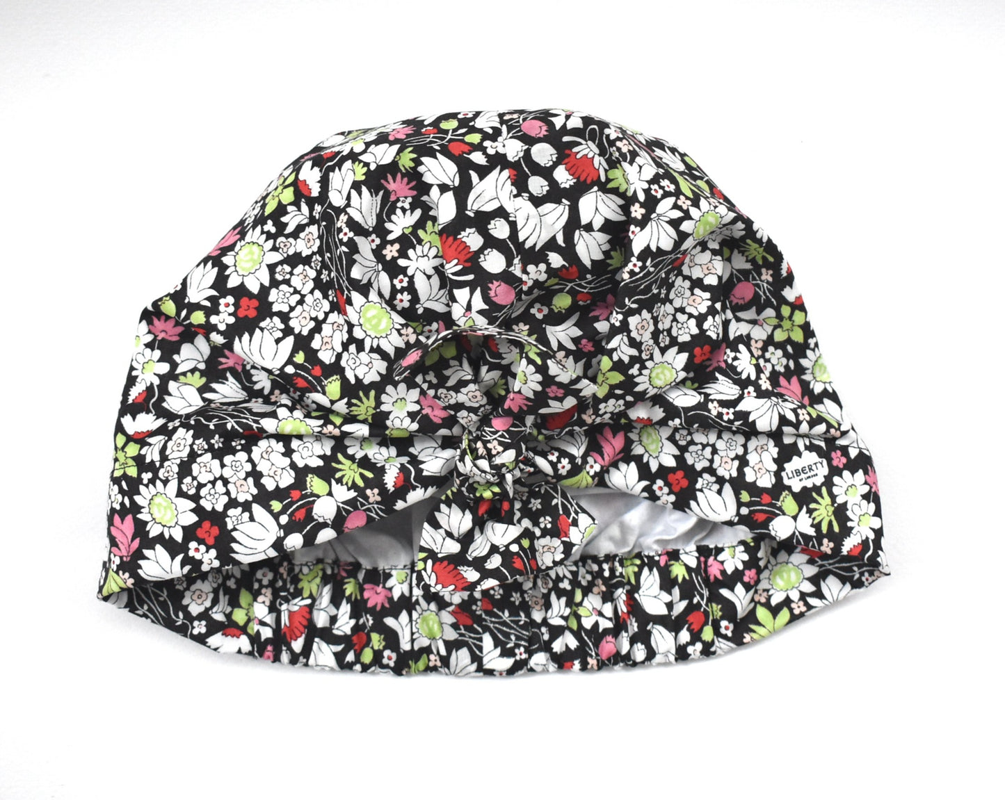 Ladies Turban Hat - Liberty of London Red & Black Floral