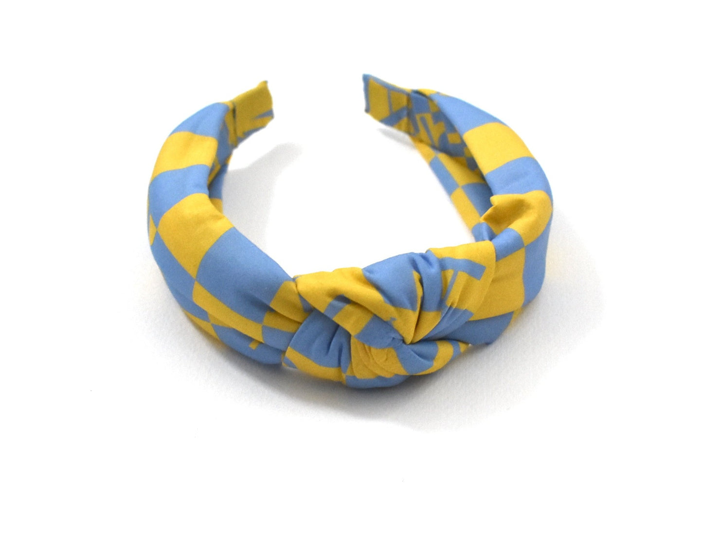 Classic Twist Alice Headband - London Yellow Liberty of Liberty Letters print