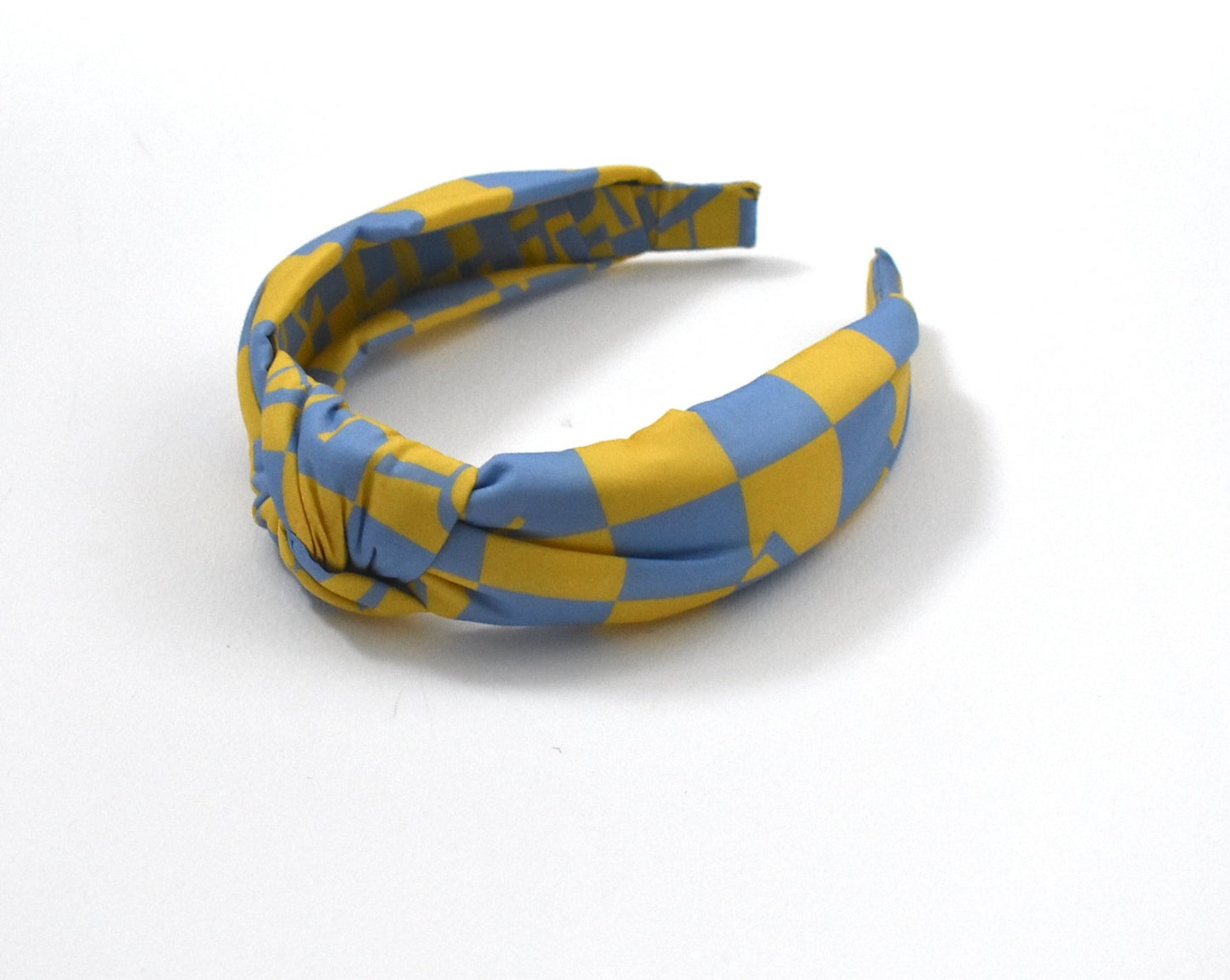 Classic Twist Alice Headband - London Yellow Liberty of Liberty Letters print