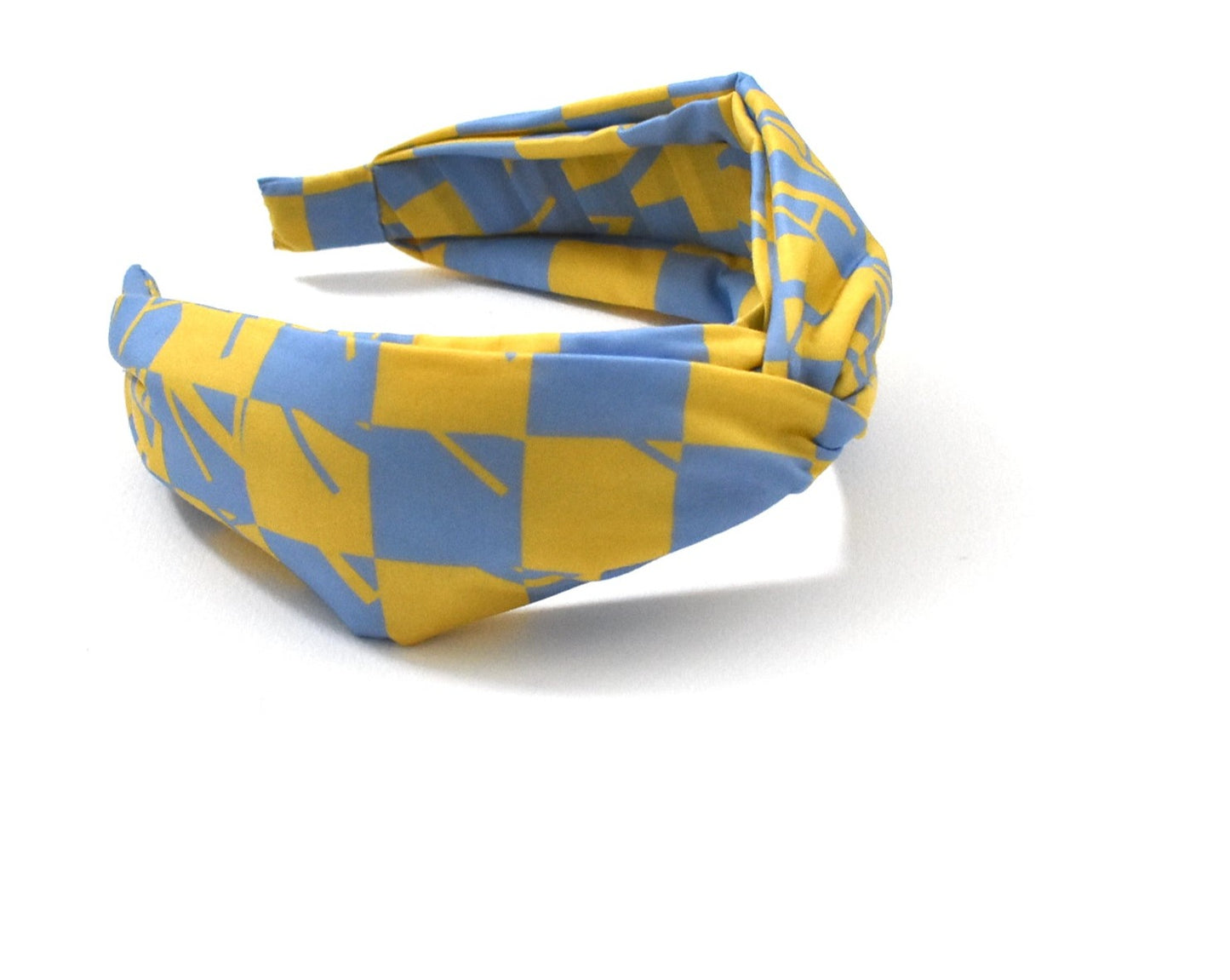 Classic Twist Alice Headband - Liberty of London Yellow Liberty Letters print