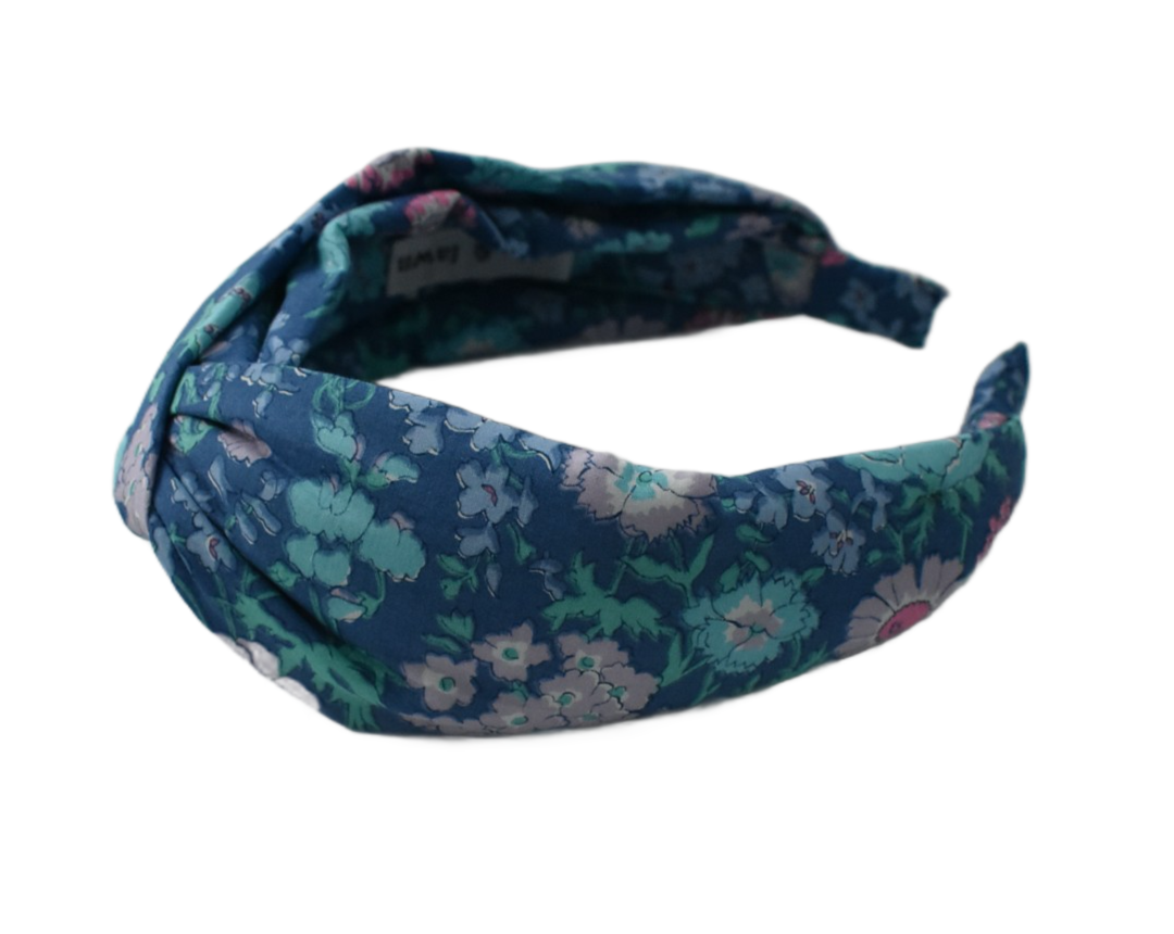 Twisted Alice Headband - Vintage Liberty Blue Floral
