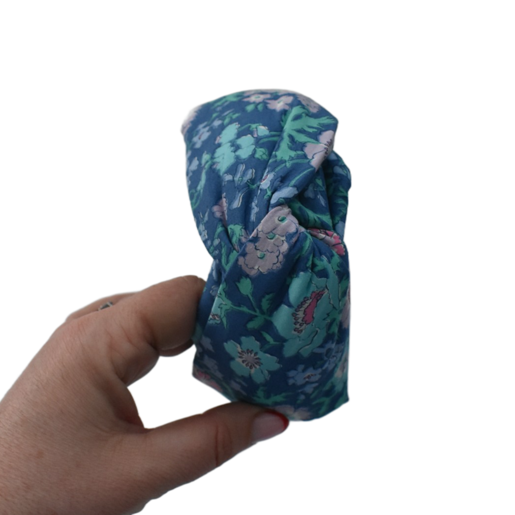 Twisted Alice Headband - Vintage Liberty Blue Floral