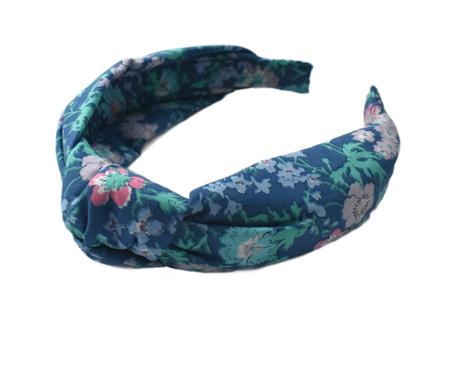 Classic Knot Headband - Vintage Liberty Blue Floral