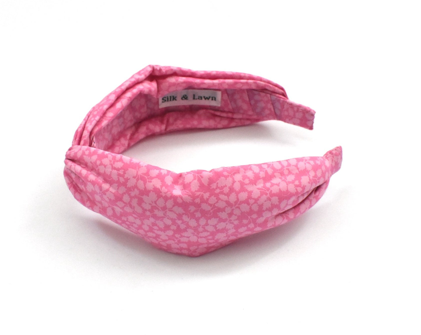 Twisted Alice Headband - Liberty of London Pink Glenjade print