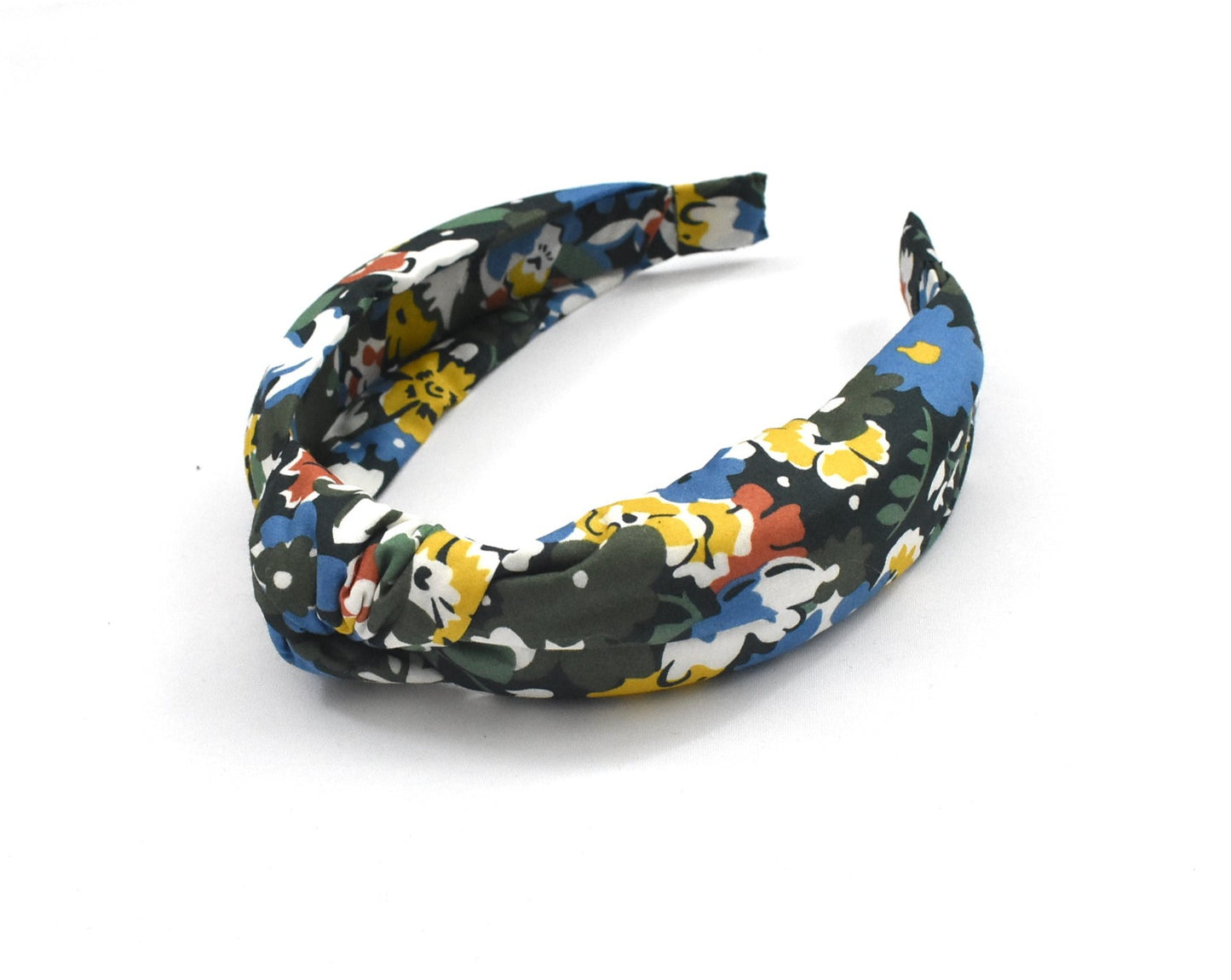 Classic Knot Alice Headband - Liberty of London Green Floral