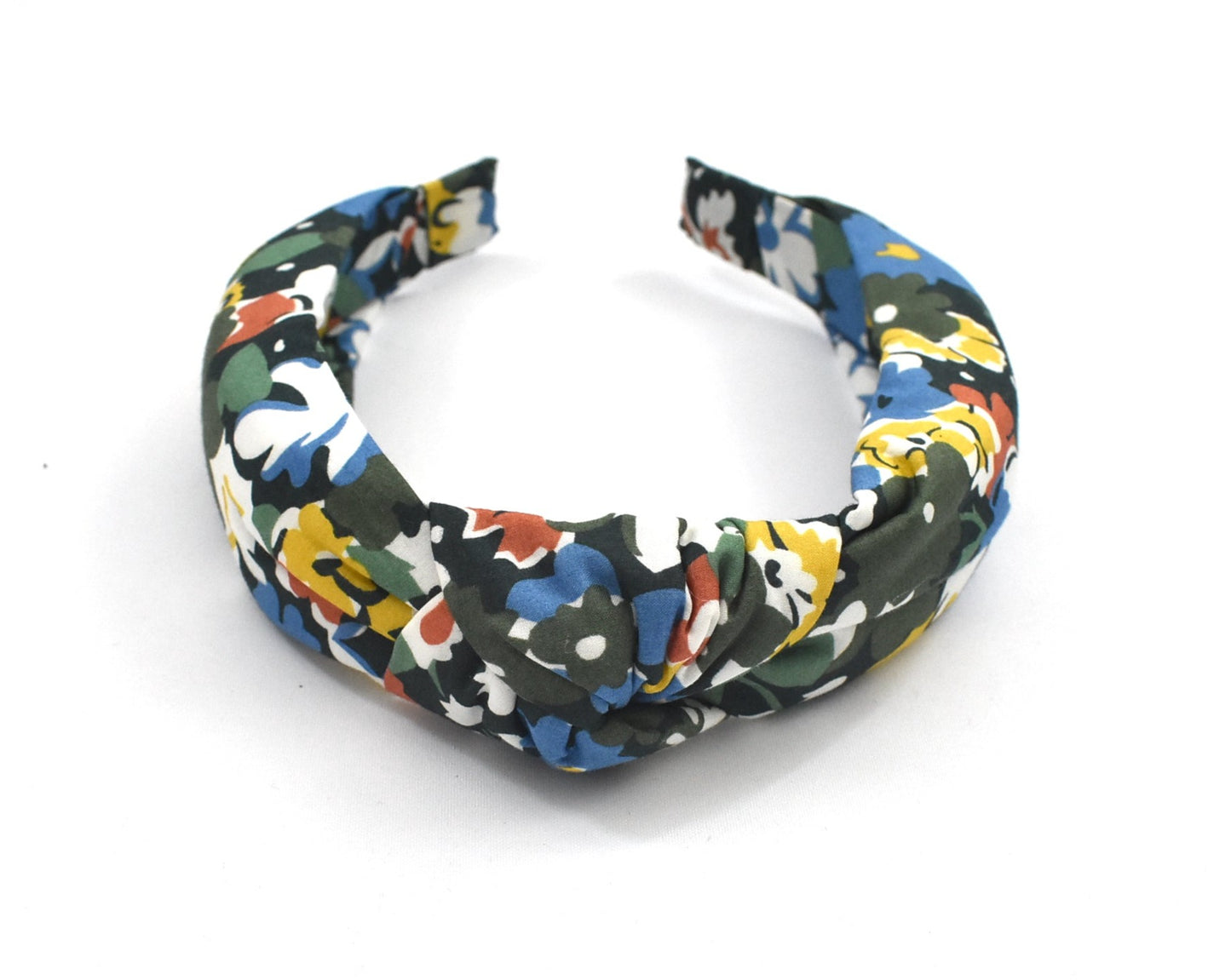Classic Knot Alice Headband - Liberty of London Green Floral