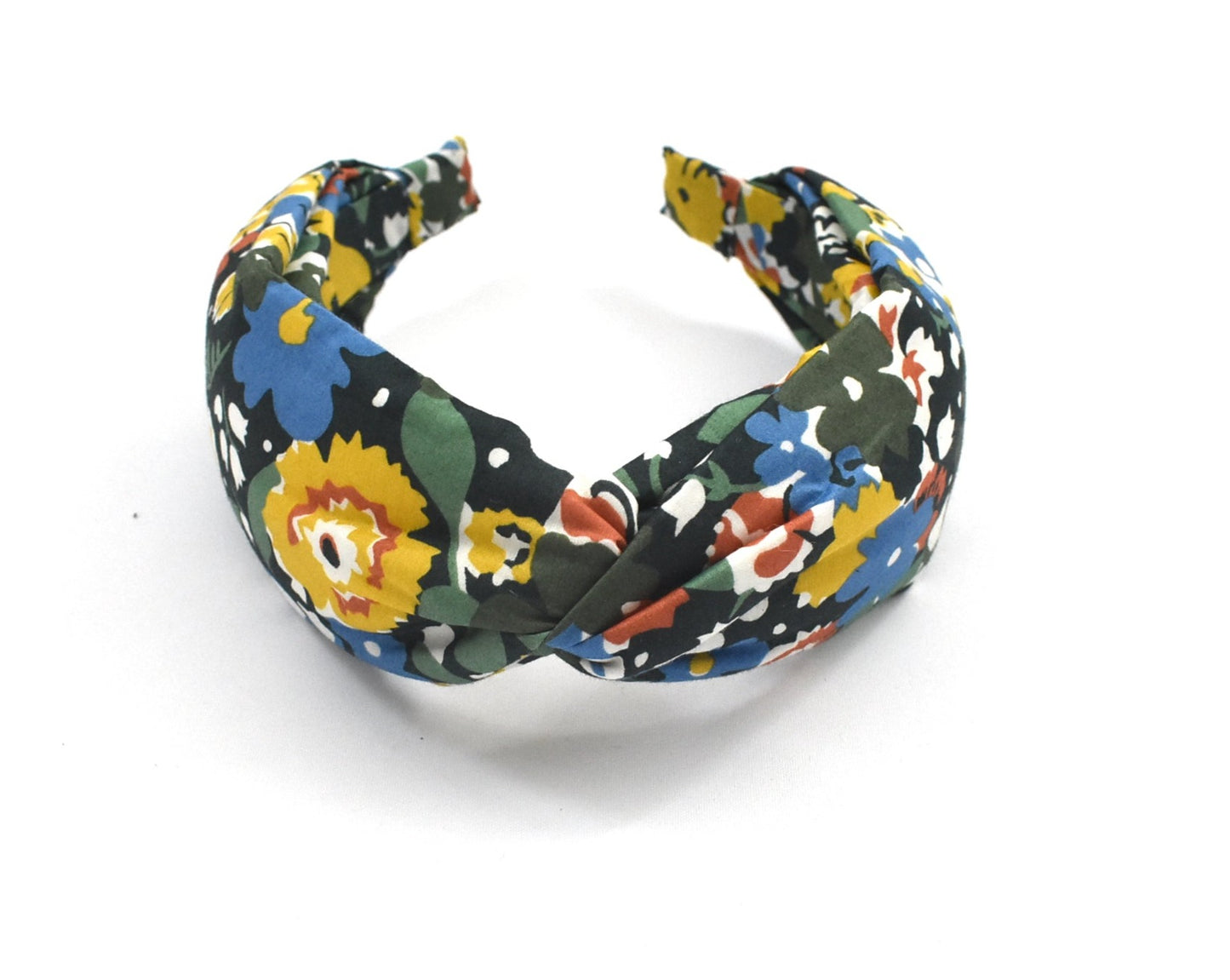 Twisted Alice Headband - Liberty of London Green floral print