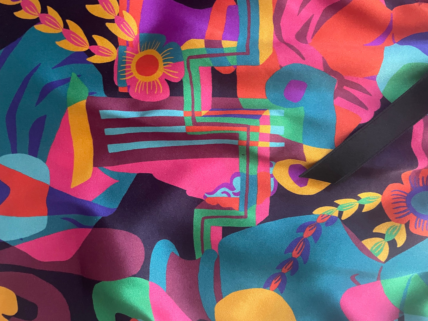 Classic Silk Pyjama Shorts - Liberty London Artist Silk Satin - Curation Multicolour