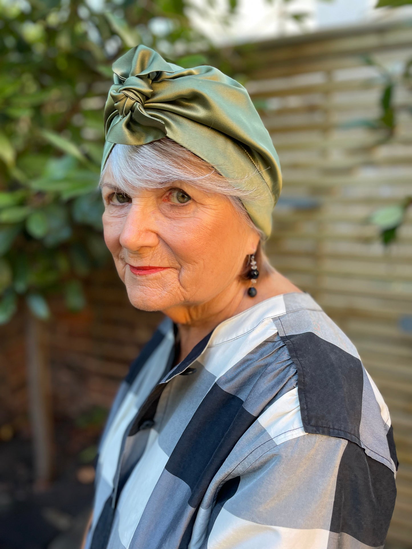 Pure Block Colour Silk Turban Hat & Head Wrap- Variety of Plain Pure Silks
