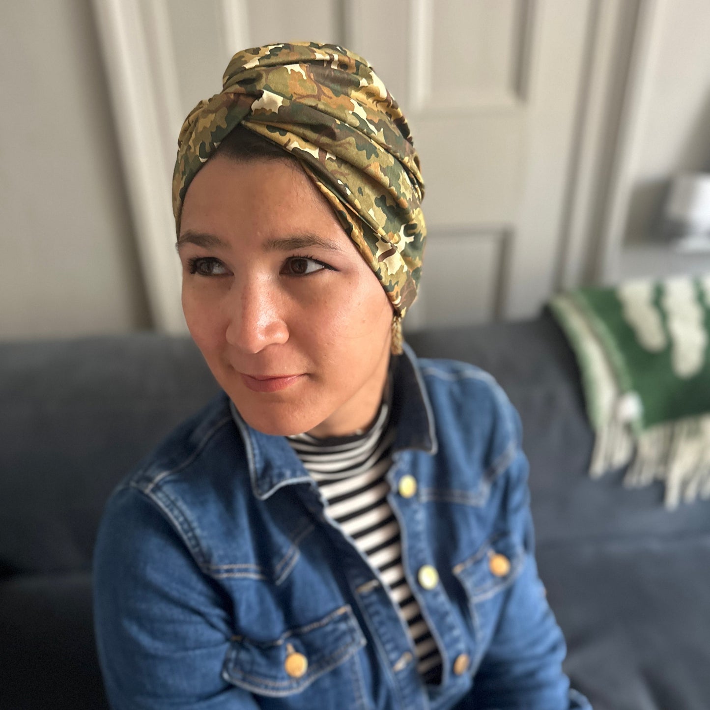 Little Susan Turban Hat - Liberty of London Woodland Canopy A Liberty Odyssey print