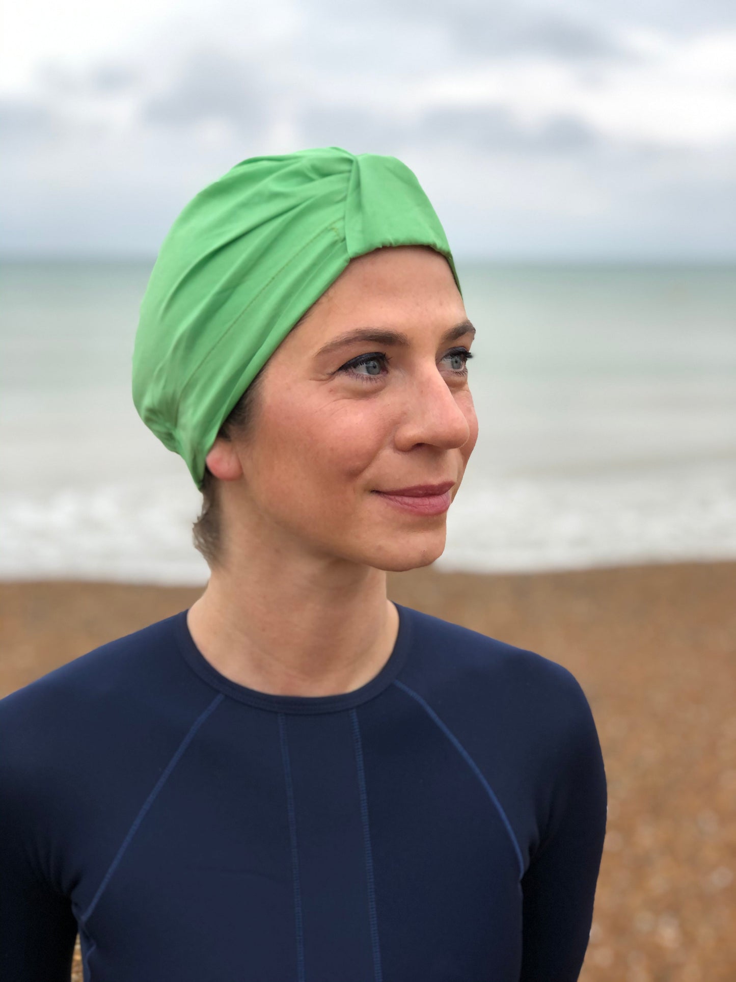 Salty Sea Knot - Swimming Cap Topper - Swim Turban - VARIOUS BLOCK COLOURS