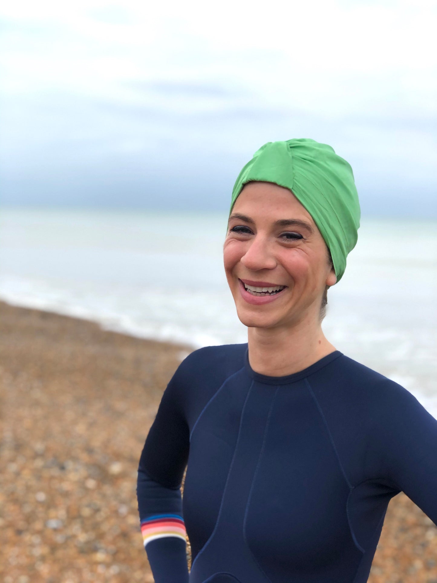 Salty Sea Knot - Swimming Cap Topper - Swim Turban - VARIOUS BLOCK COLOURS
