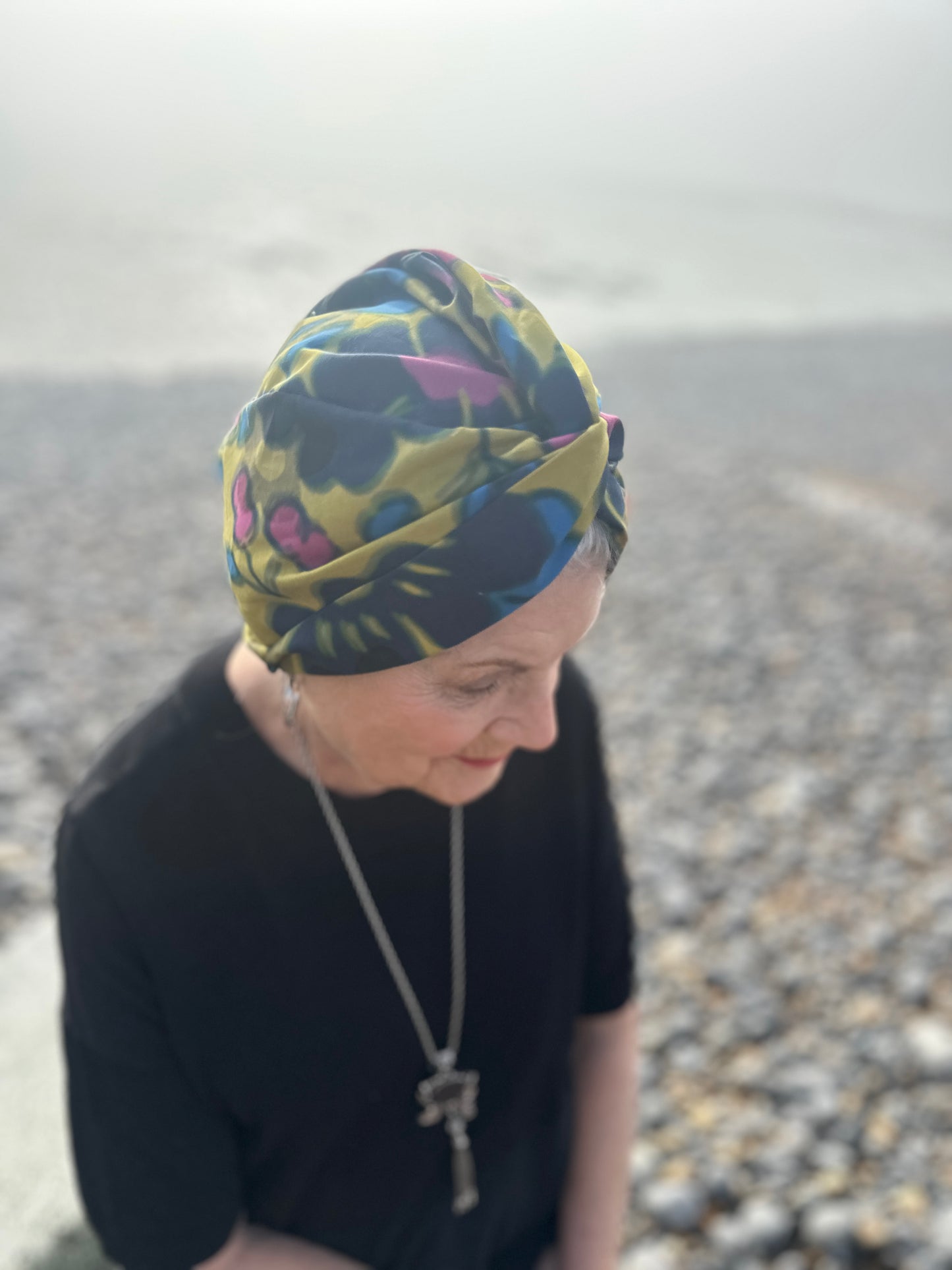 Little Susan Turban Hat - Betsy Shadow Yellow