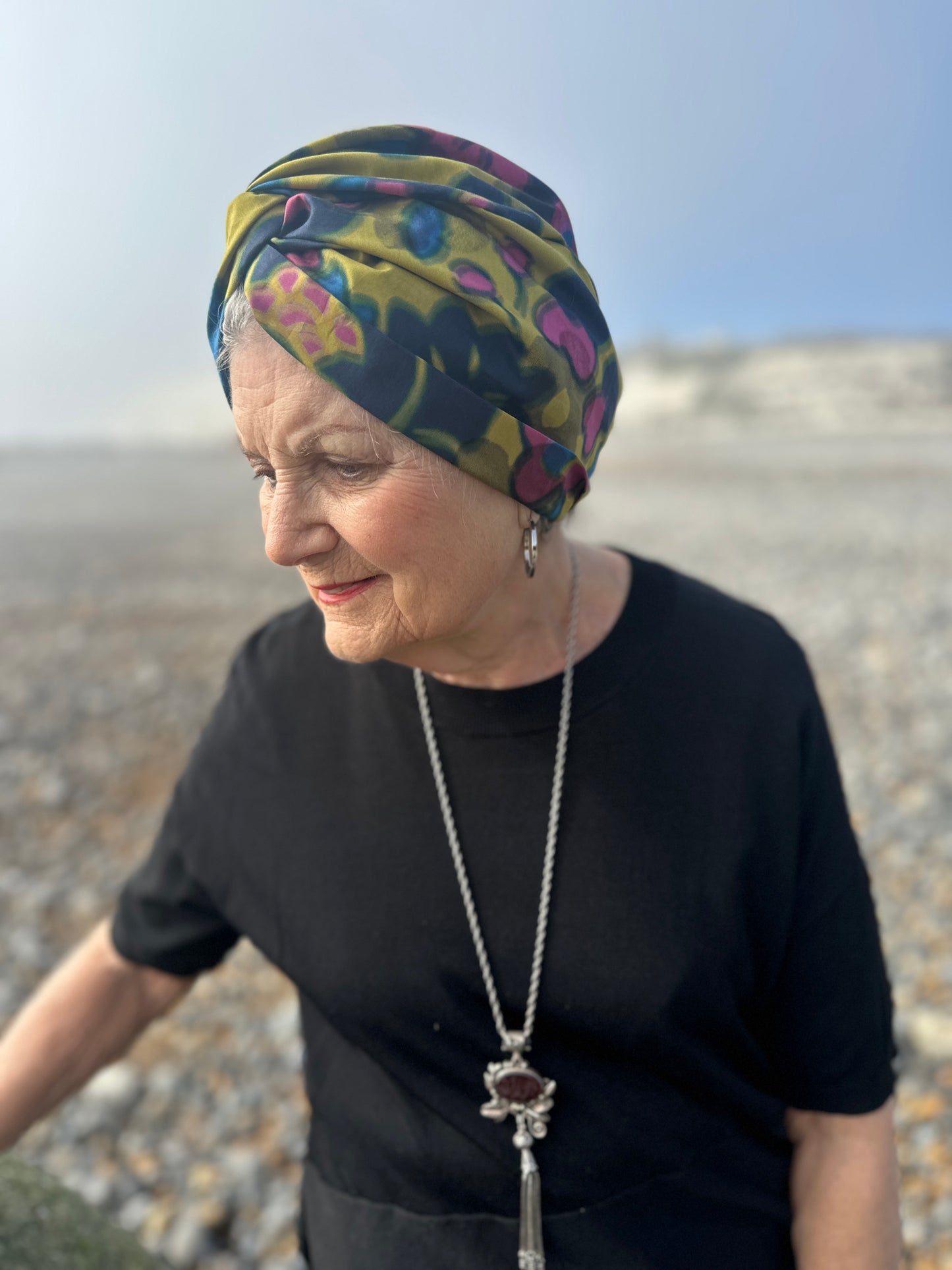 Little Susan Turban Hat - Betsy Shadow Yellow