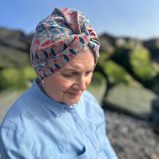 Little Susan Turban Hat - Liberty of London Ianthe print