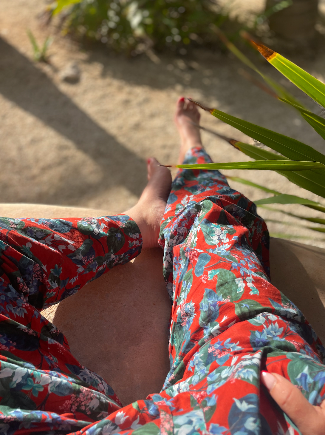 Classic Pyjama bottoms - Liberty London - red floral print