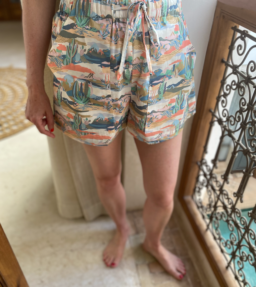 Classic Pyjama Shorts - Liberty London - cactus print