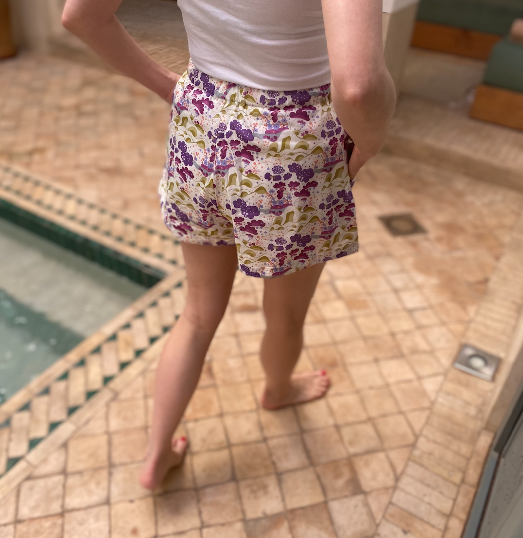 Classic Pyjama Shorts - Liberty London - Mini Mim Celestial & Earthly print