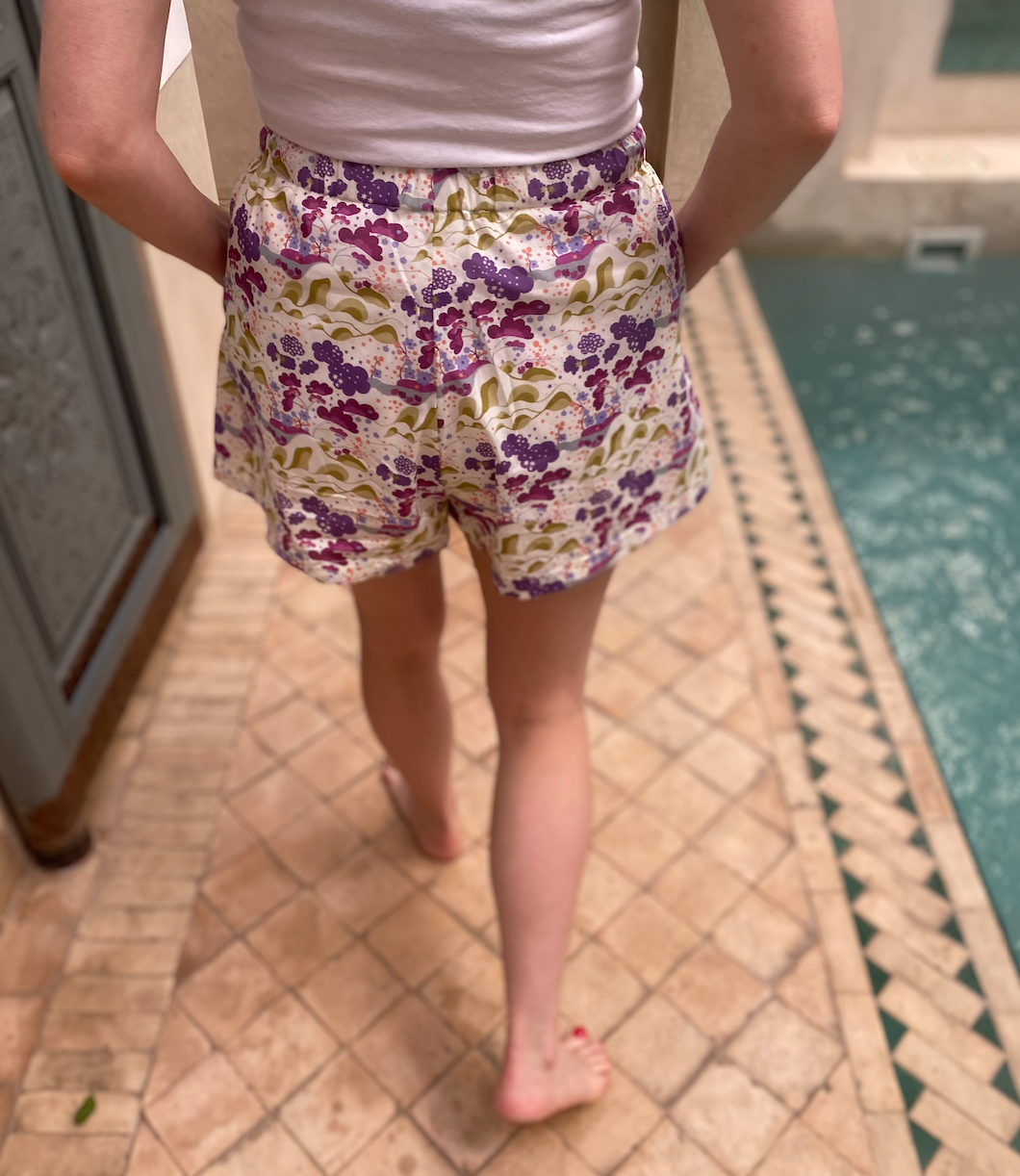 Classic Pyjama Shorts - Liberty London - Mini Mim Celestial & Earthly print