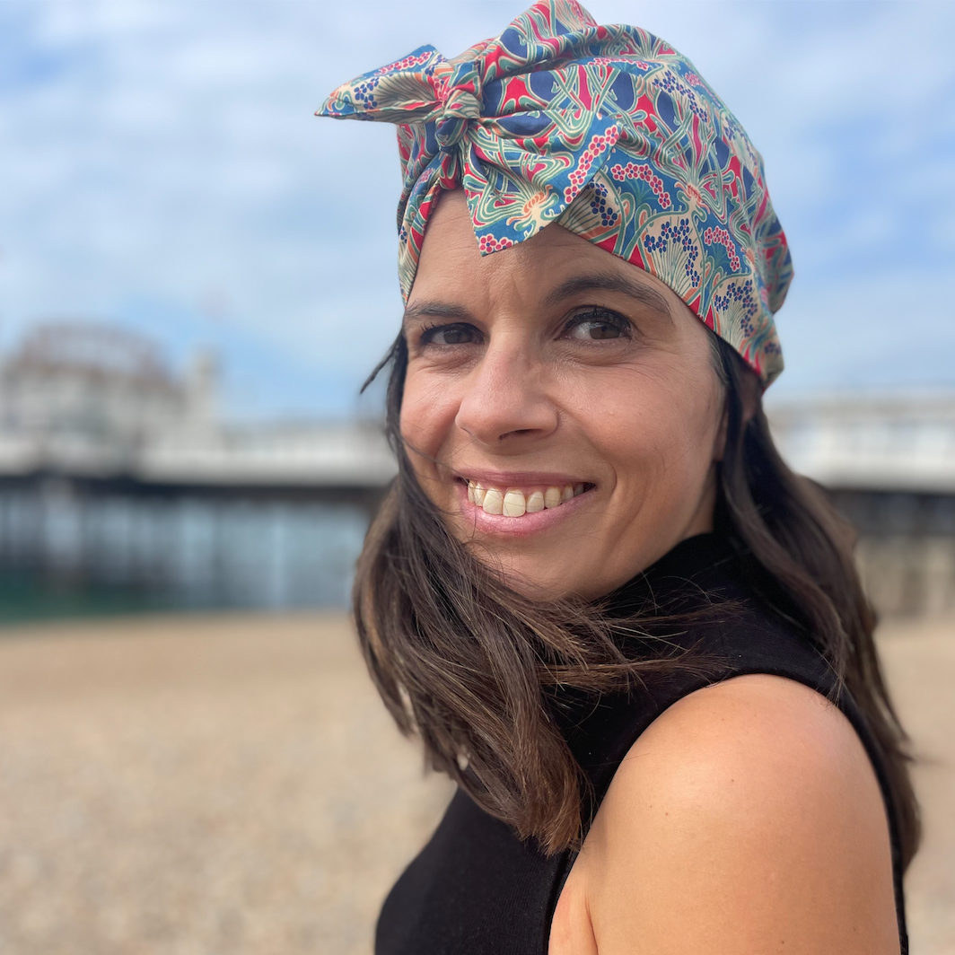 Ladies Turban Hat - Liberty of London Ianthe in Red
