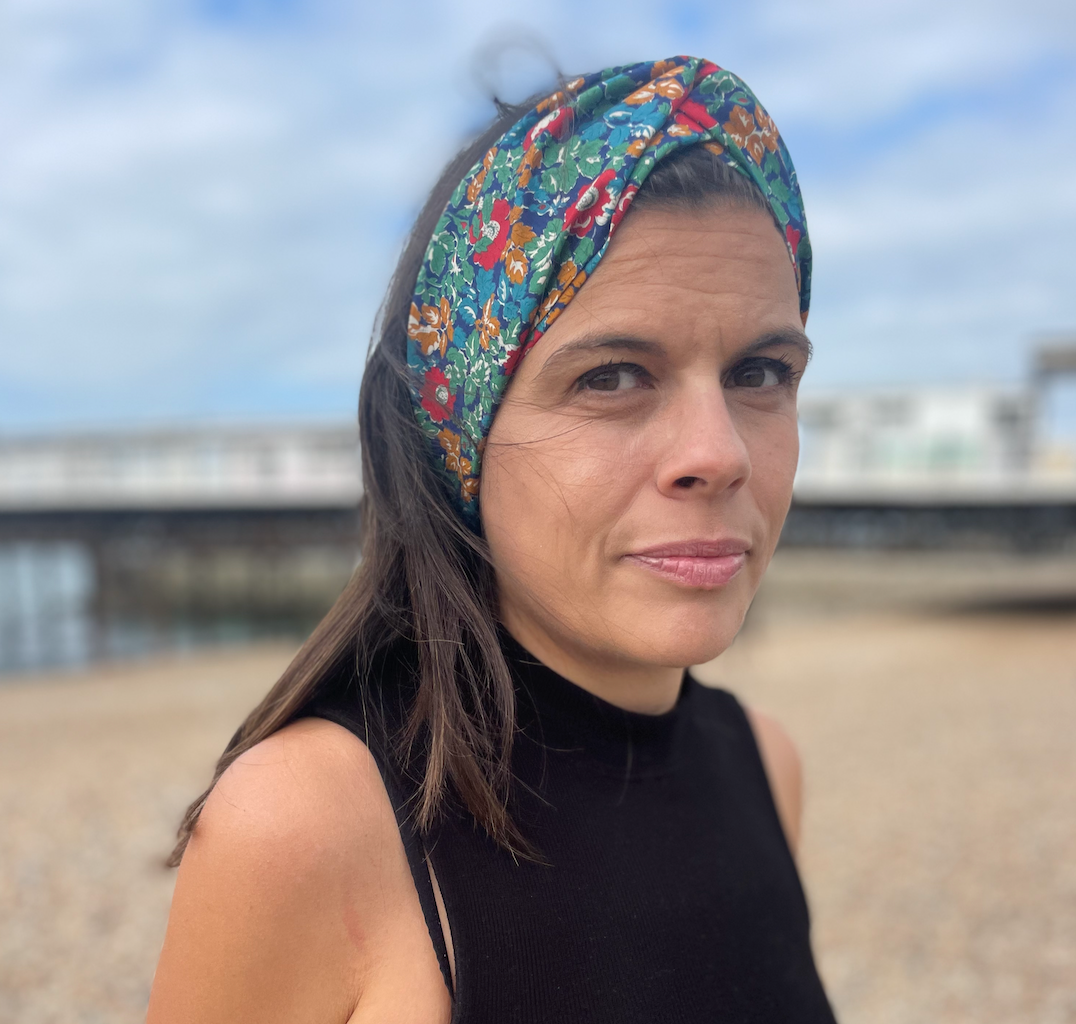 Twisted Turban Headband - Vintage Liberty Camilla - floral print