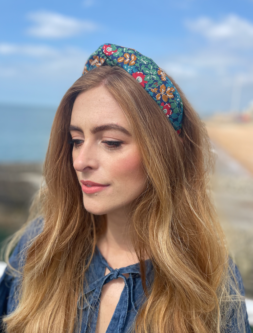 Classic Knot Headband - Vintage Liberty Camilla - floral print