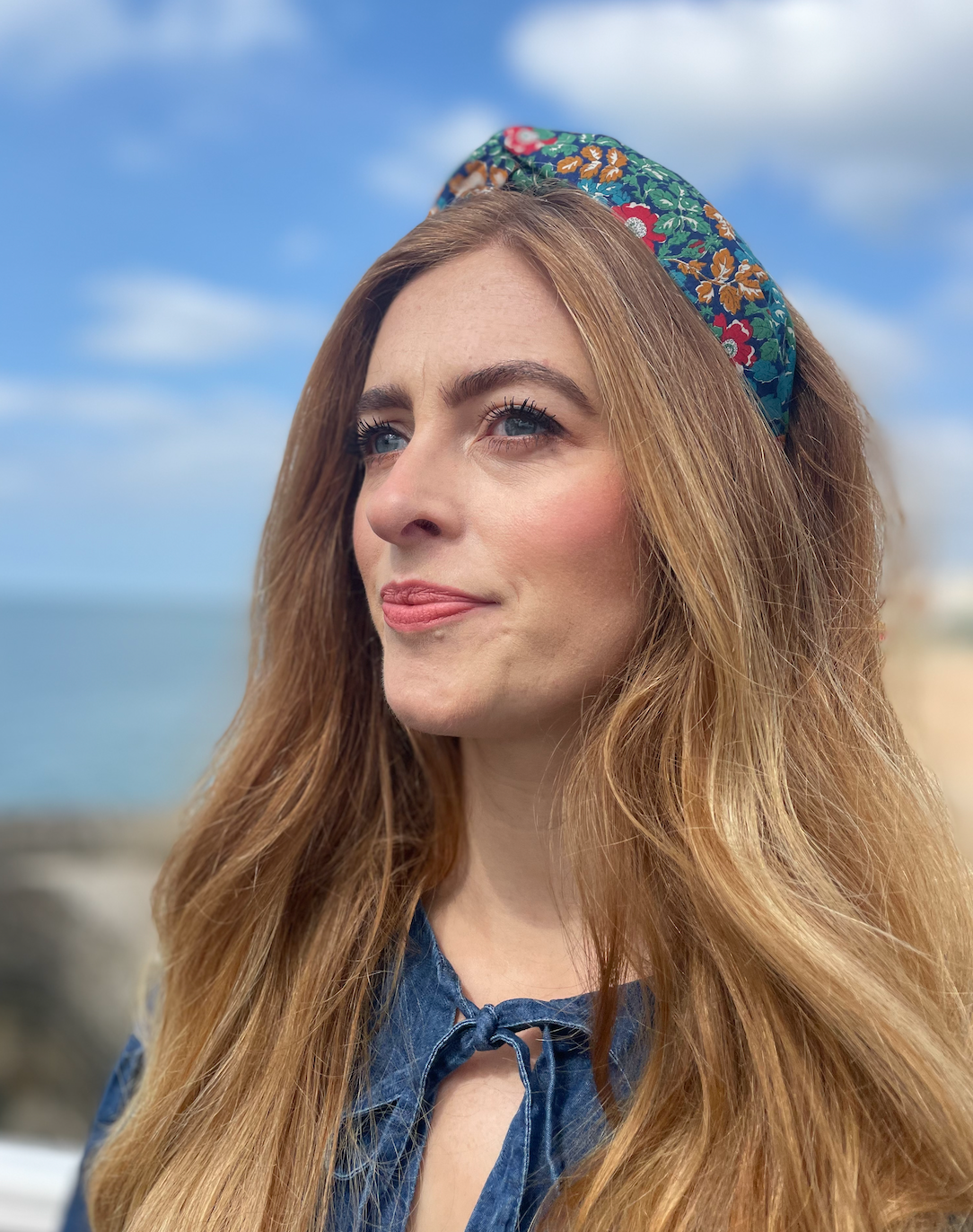 Classic Knot Headband - Vintage Liberty Camilla - floral print