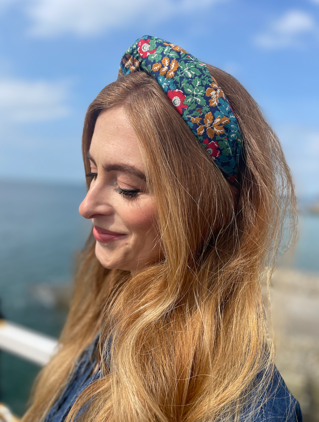 Twisted Alice Headband - Vintage Liberty Camilla - floral print