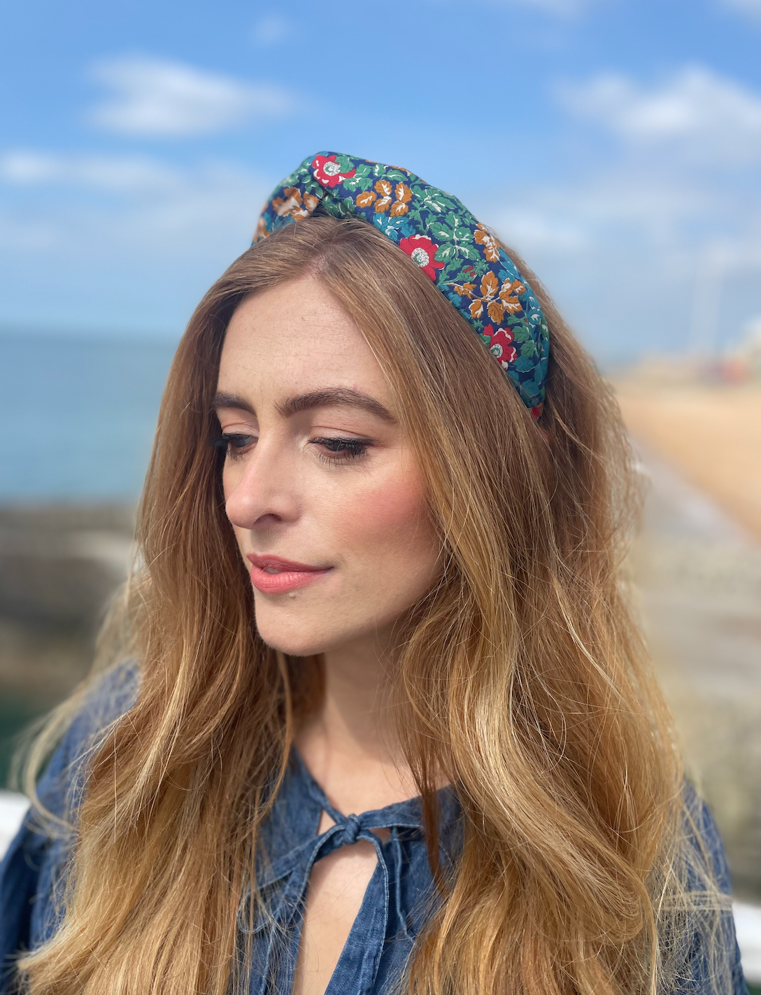 Twisted Alice Headband - Vintage Liberty Camilla - floral print