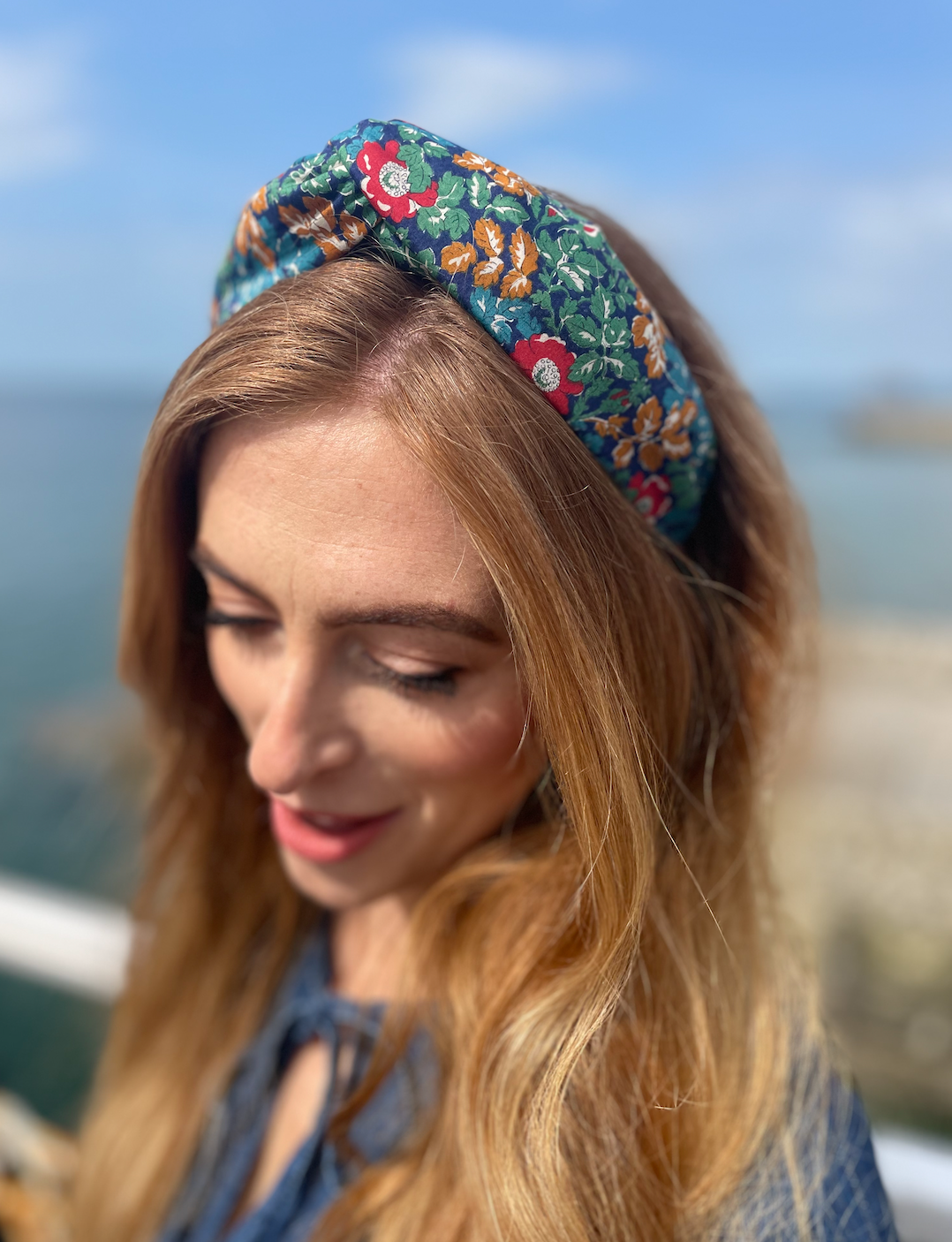 Twisted Alice Headband - Vintage Liberty Camilla - floral print