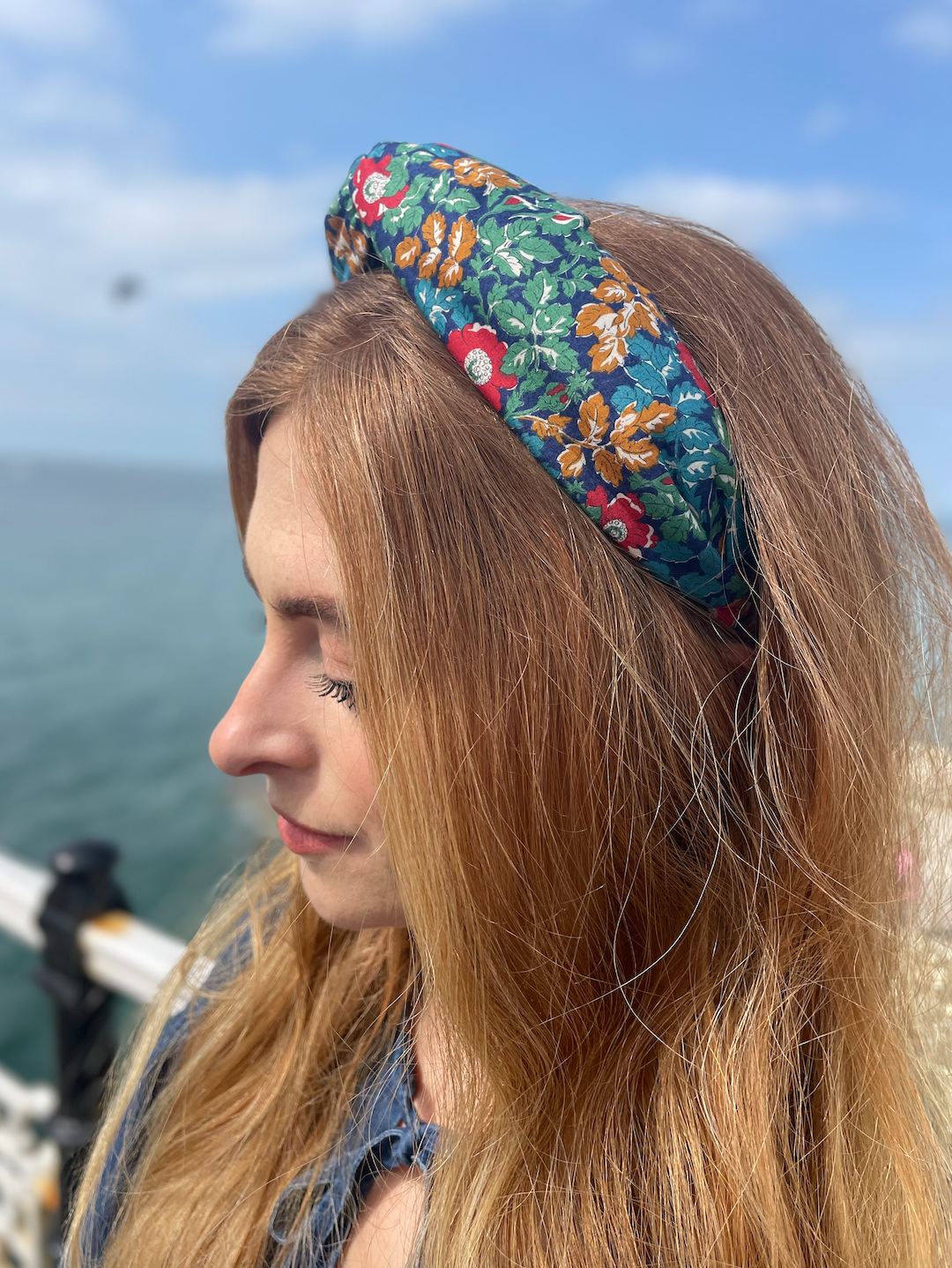 Twisted Alice Headband - Vintage Liberty Camilla - floral print