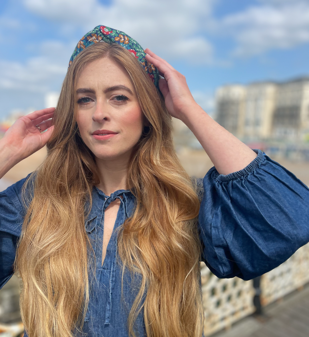 Twisted Alice Headband - Vintage Liberty Camilla - floral print