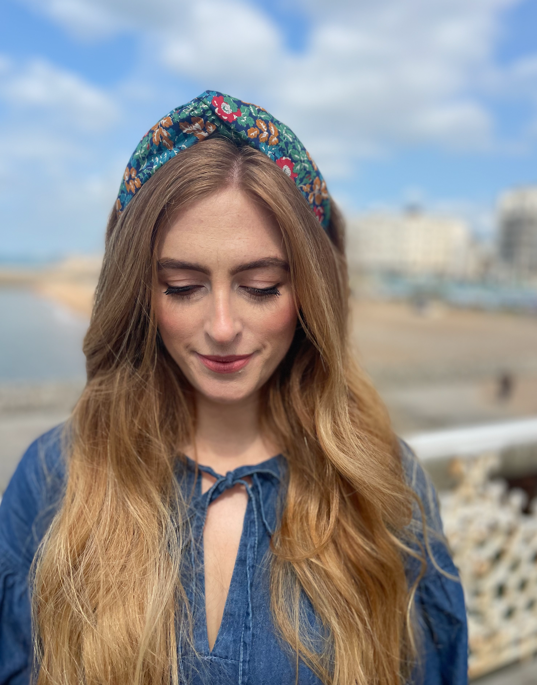 Twisted Alice Headband - Vintage Liberty Camilla - floral print