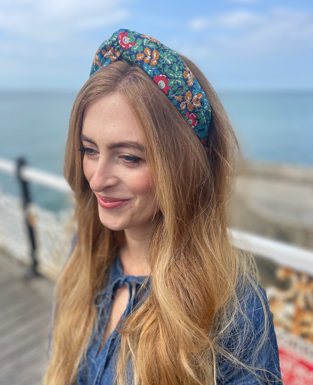 Twisted Alice Headband - Vintage Liberty Camilla - floral print