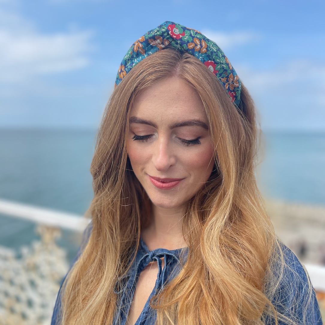 Twisted Alice Headband - Vintage Liberty Camilla - floral print