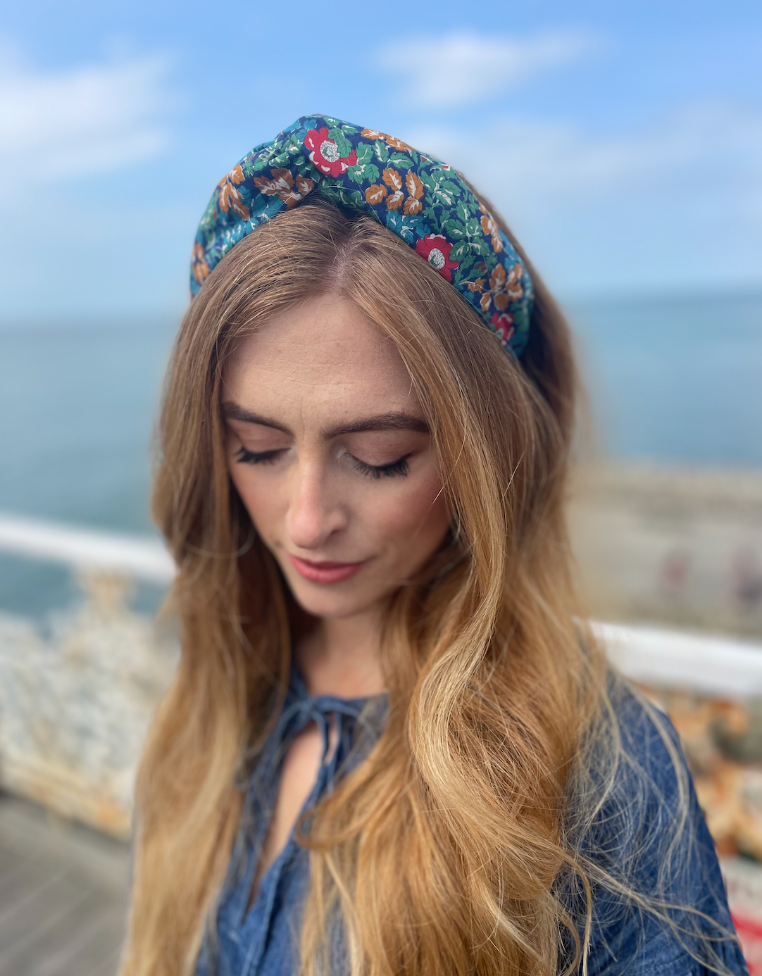 Twisted Alice Headband - Vintage Liberty Camilla - floral print