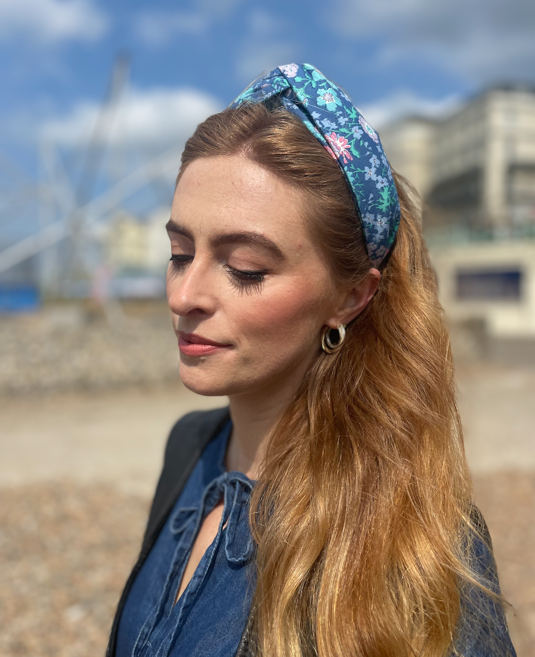 Twisted Alice Headband - Vintage Liberty Blue Floral