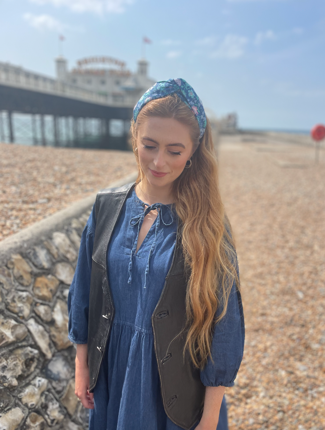 Twisted Alice Headband - Vintage Liberty Blue Floral