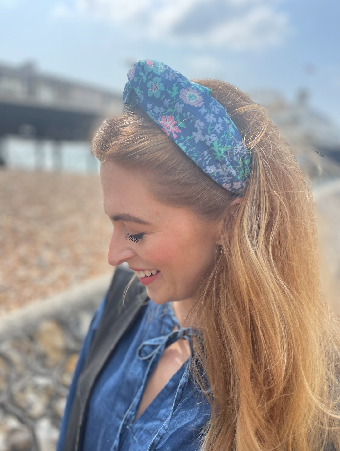 Twisted Alice Headband - Vintage Liberty Blue Floral