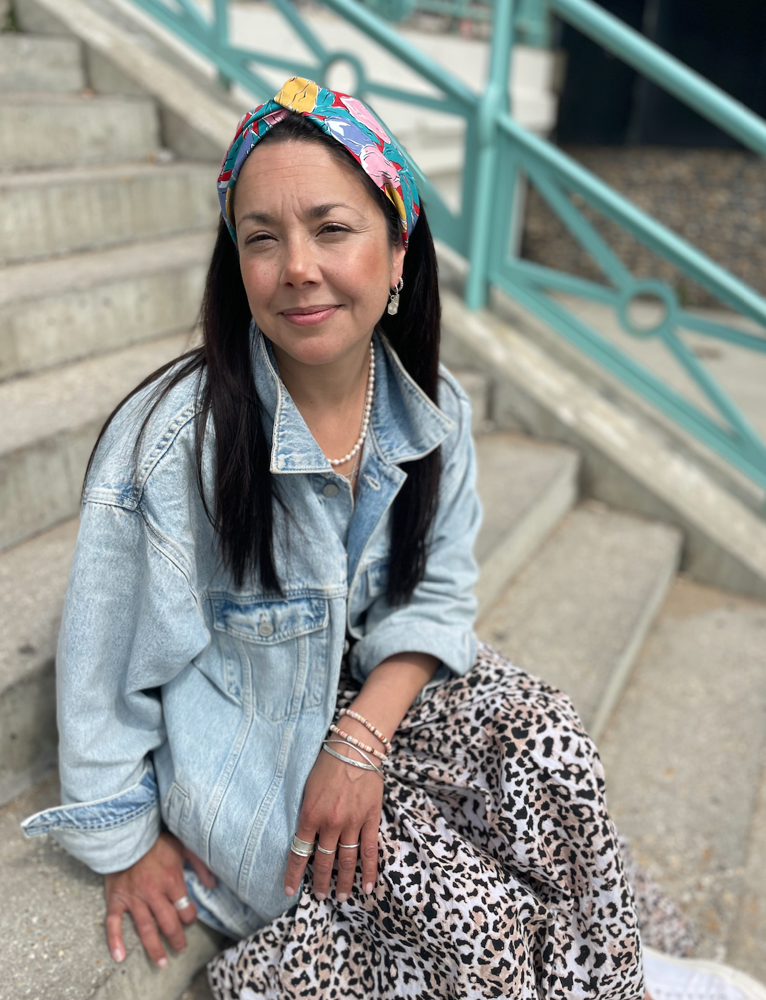 Twisted Turban Headband - Liberty of London Tulips Vintage Bright Floral