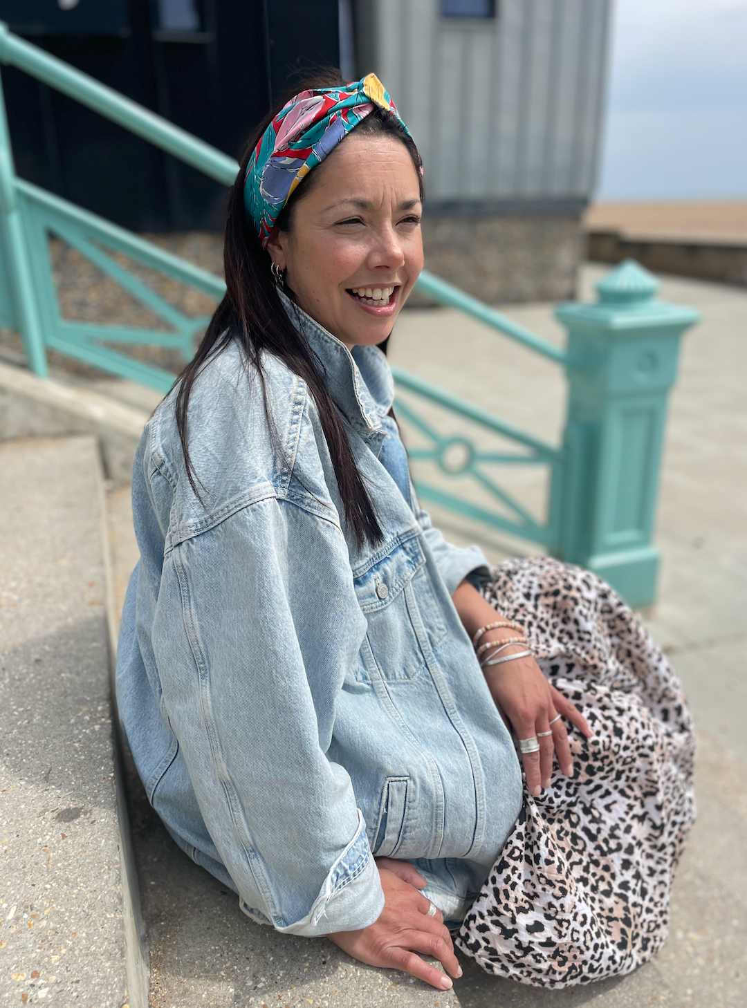 Twisted Turban Headband - Liberty of London Tulips Vintage Bright Floral