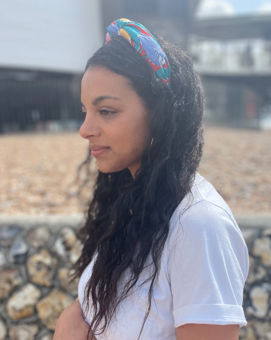 Classic Knot Headband - Vintage Liberty of London Bright Tulip Floral print