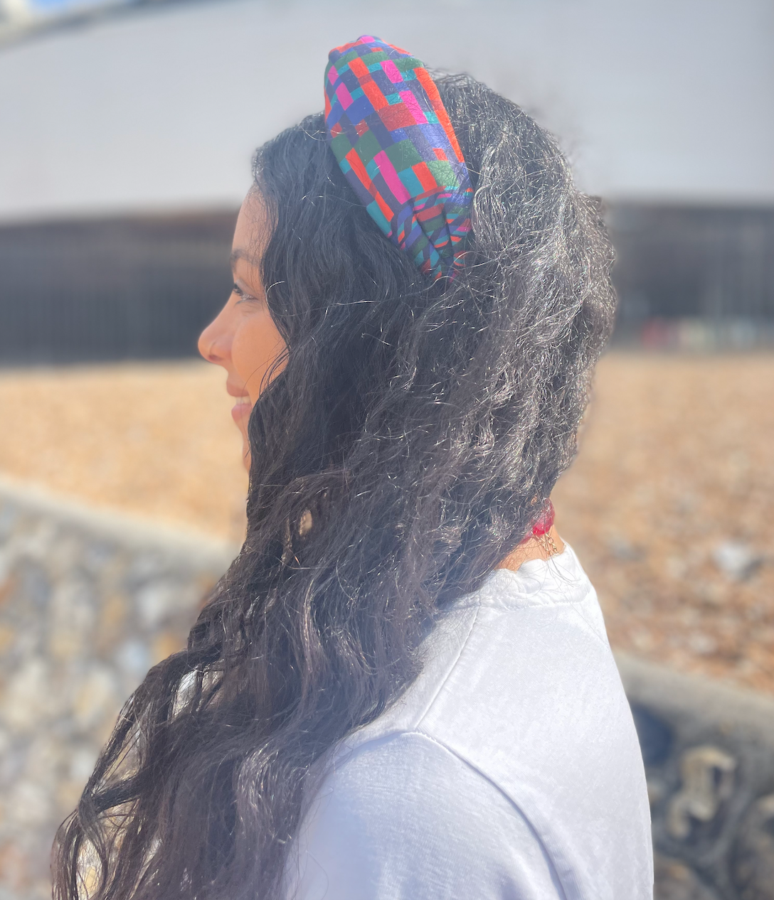 Twisted Alice Headband - Liberty of London Ziggy Graphic