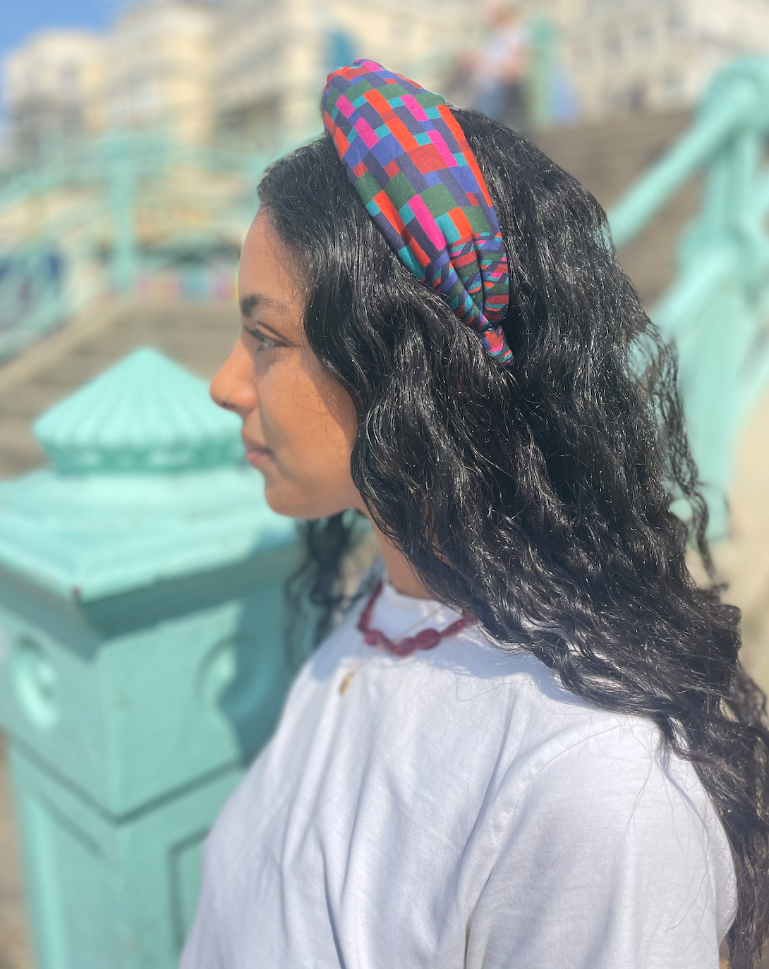 Twisted Alice Headband - Liberty of London Ziggy Graphic
