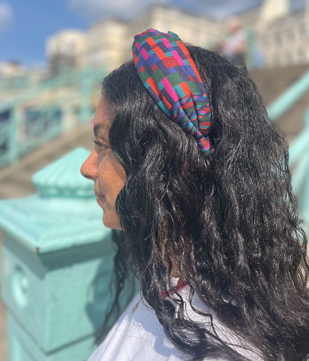 Twisted Alice Headband - Liberty of London Ziggy Graphic