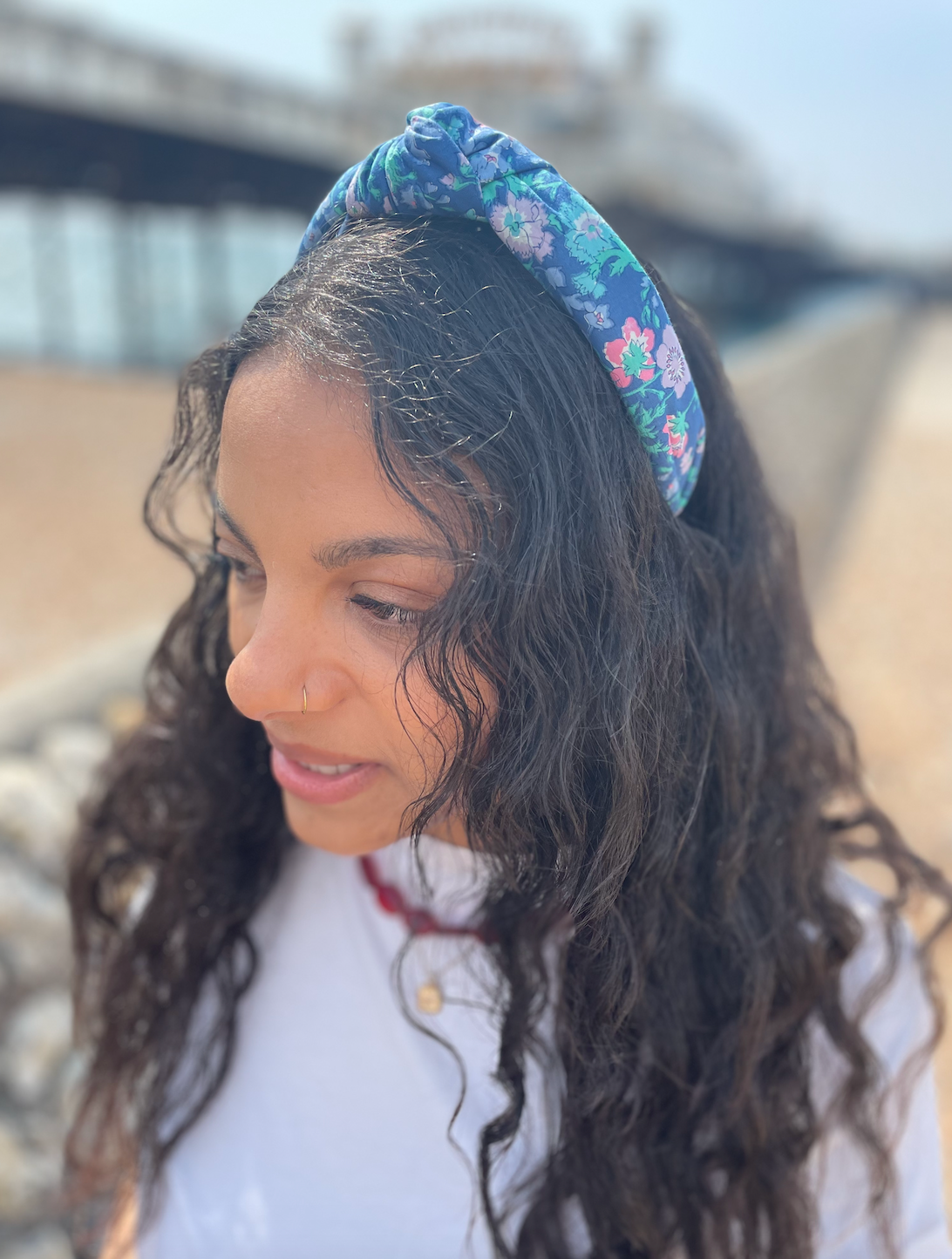 Classic Knot Headband - Vintage Liberty Blue Floral