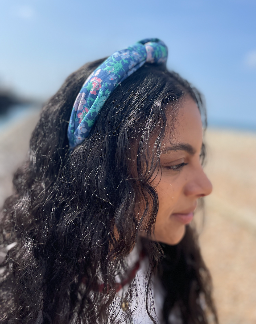 Classic Knot Headband - Vintage Liberty Blue Floral